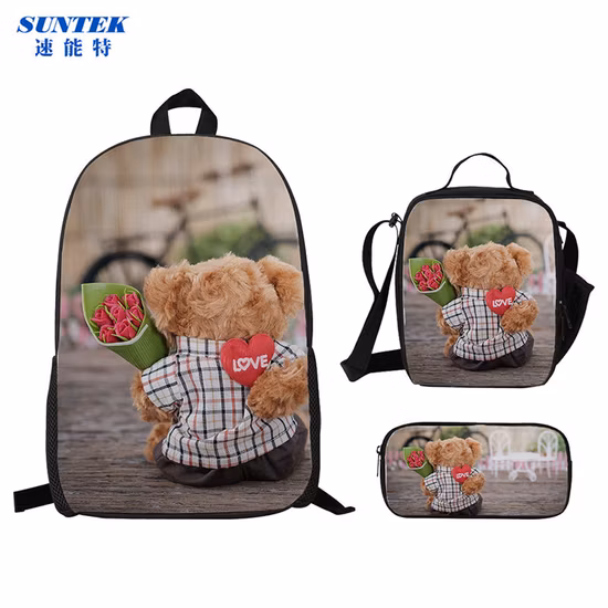 Rucksack Tragbare Lunchbox mit Reißverschluss und Griff, Bleistiftbeutel