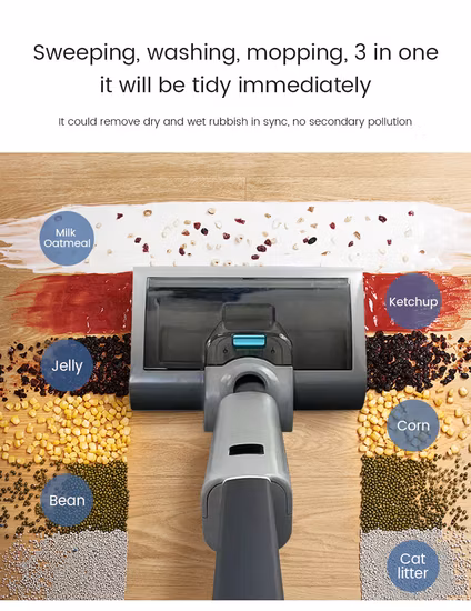 Handheld-Wireless-Bodenwisch-Staubsauger-Wasch- und Reinigungsmaschine für den Heimgebrauch P7